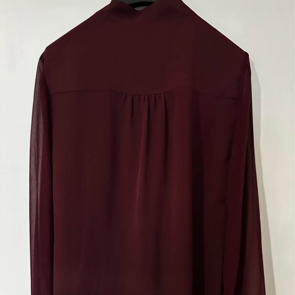 RW&CO. TIE-NECK CHIFFON BLOUSE fits(M/S) - Picture 4 of 14